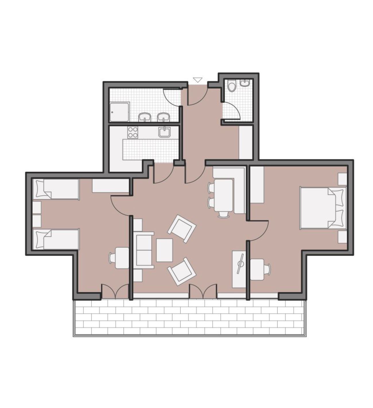 Grundriss der Ferienwohnung Allgäu-Panorama