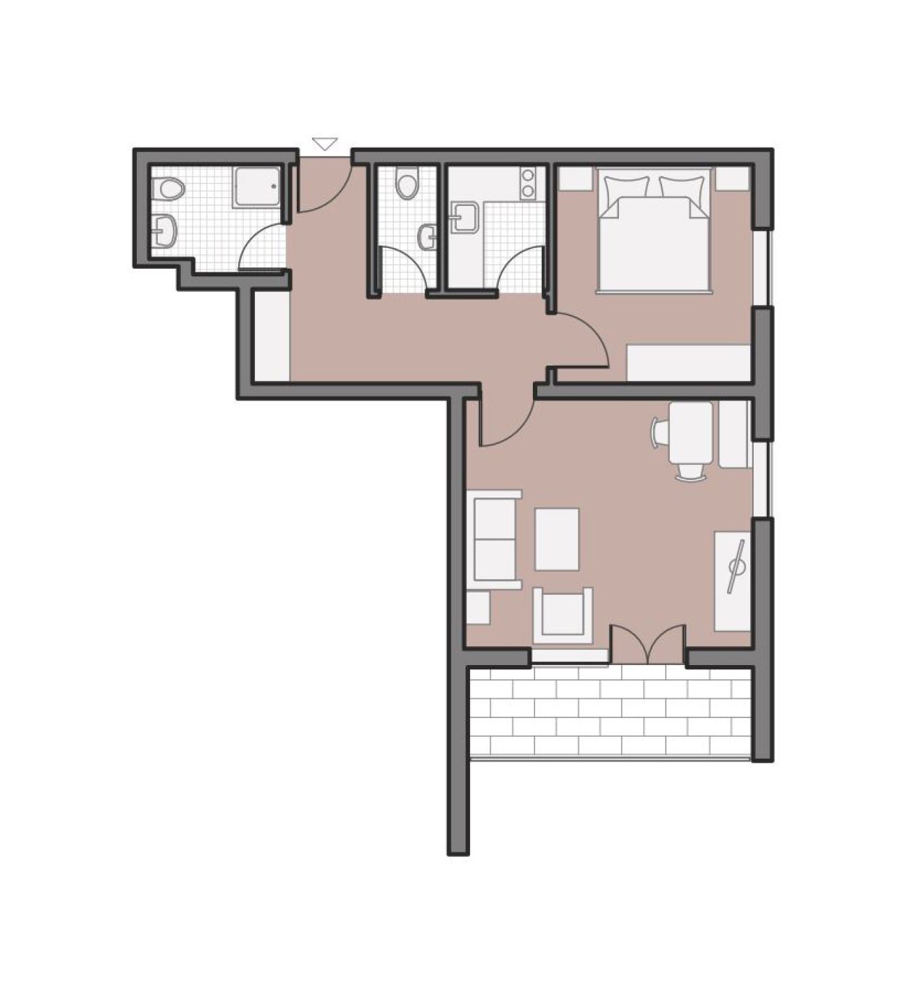 Grundriss der Ferienwohnung Rubihorn