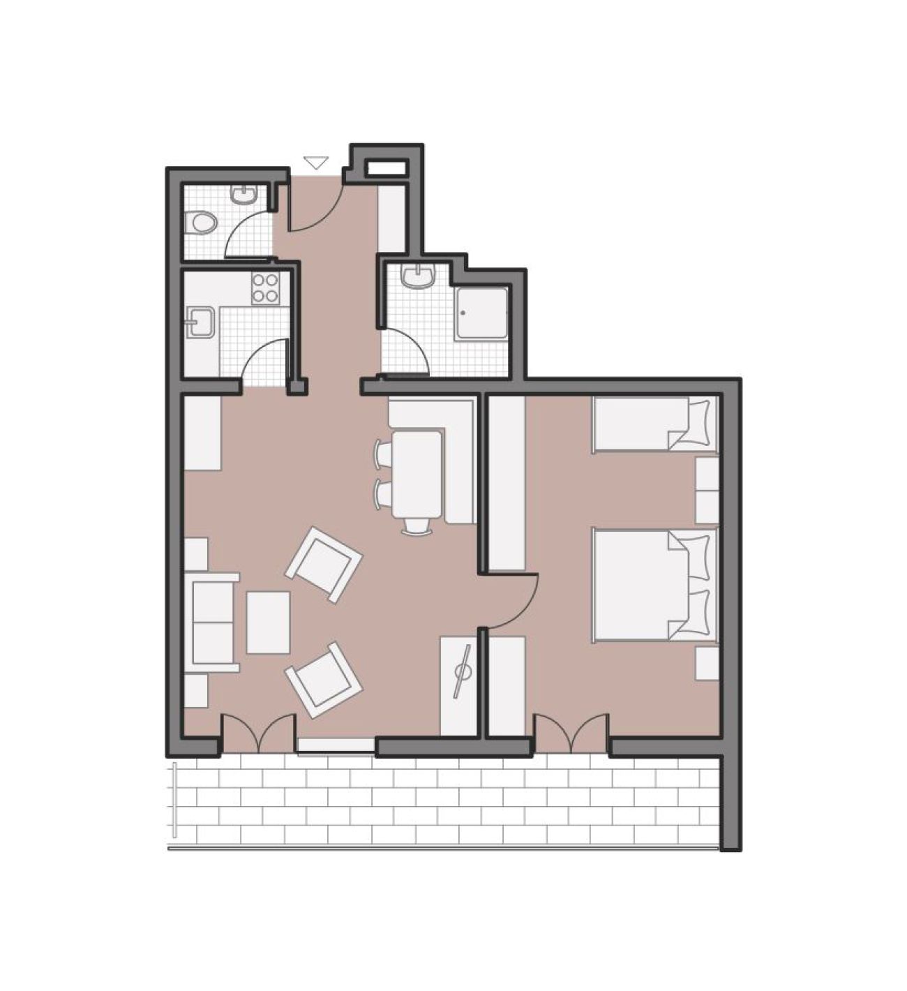 Grundriss Ferienwohnung Nebelhorn
