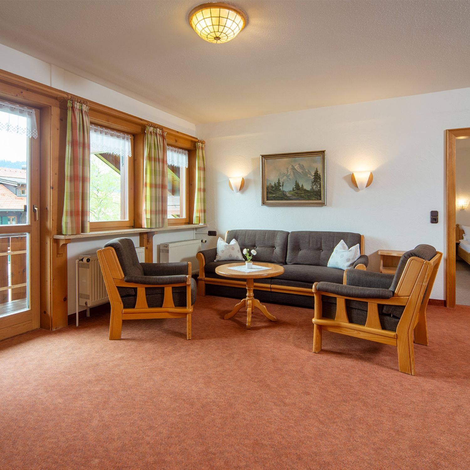 Ferienwohnung Allgäu Panorama, Allgäuer Bergblick in Fischen