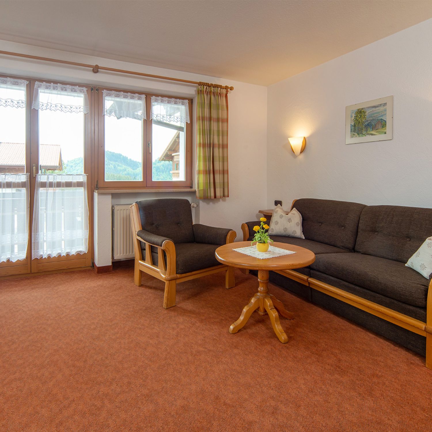 Ferienwohnung Rubihorn, Allgäuer Bergblick in Fischen