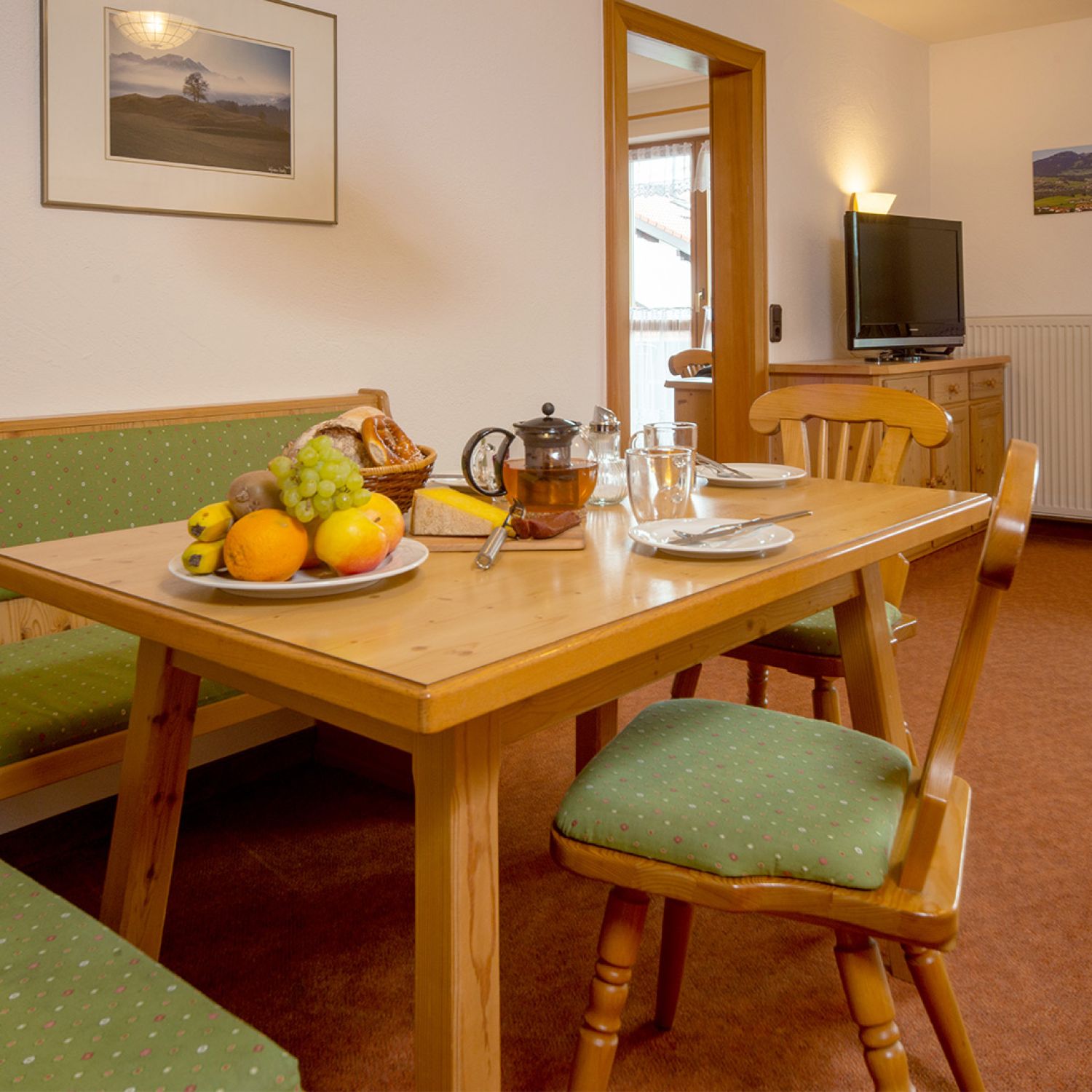 Ferienwohnung Nebelhorn, Allgäuer Bergblick in Fischen