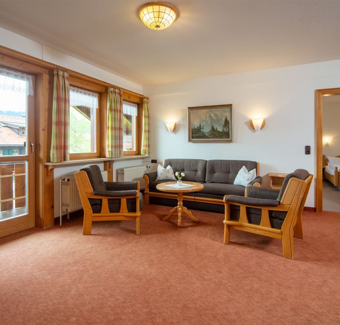 Ferienwohnung Allgäu Panorama, Allgäuer Bergblick in Fischen